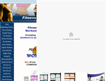 Tablet Screenshot of fitness-and-bodybuilding-workouts.com